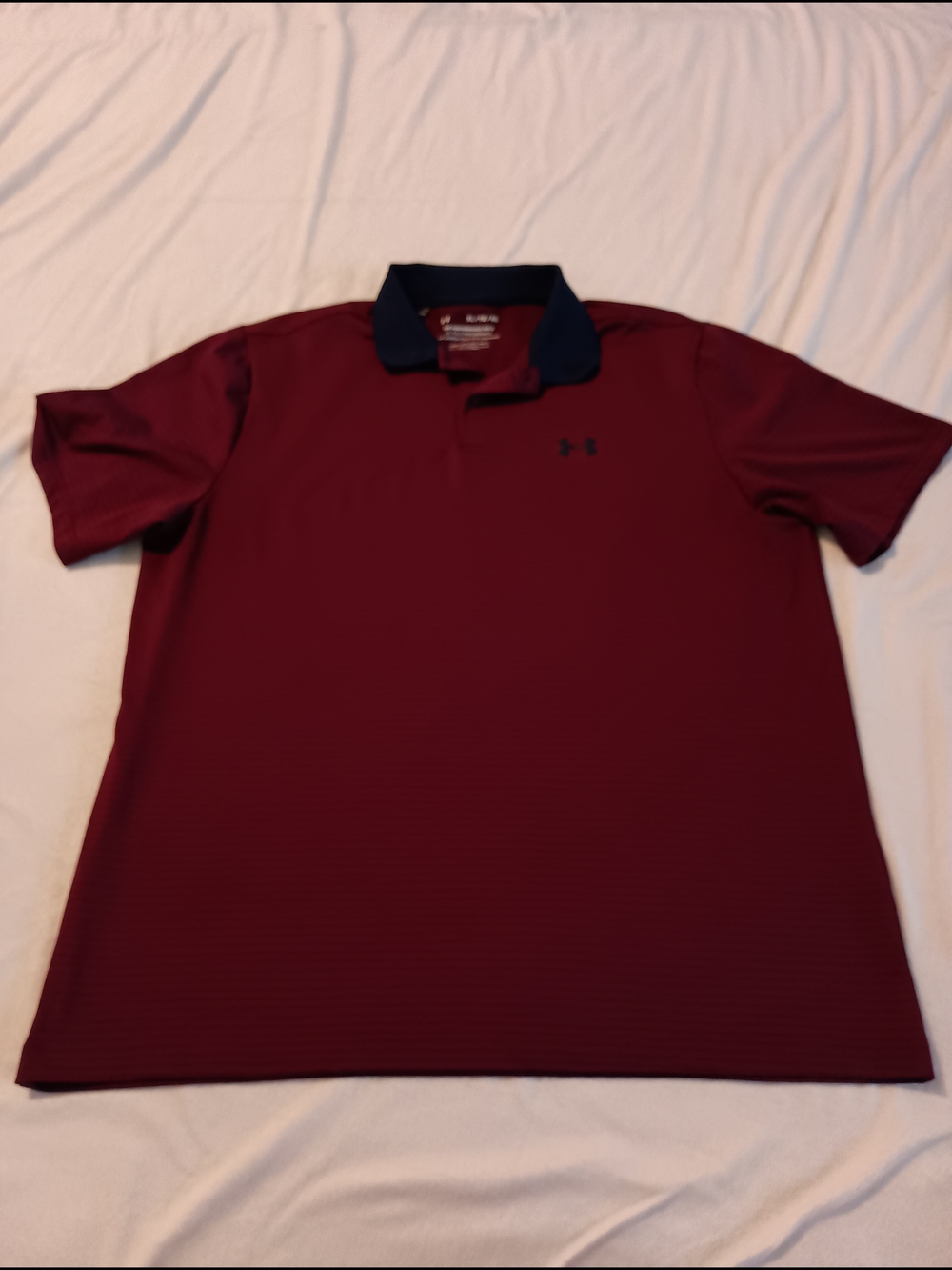 Under Armour The Performance Polo Men's Size XL  Maroon /Navy